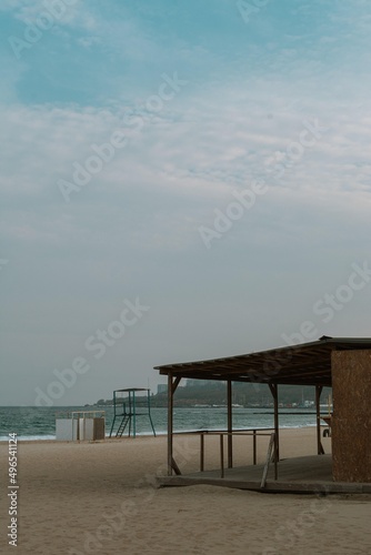 beach hut on the beach