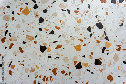 terrazzo floor tile close up for background