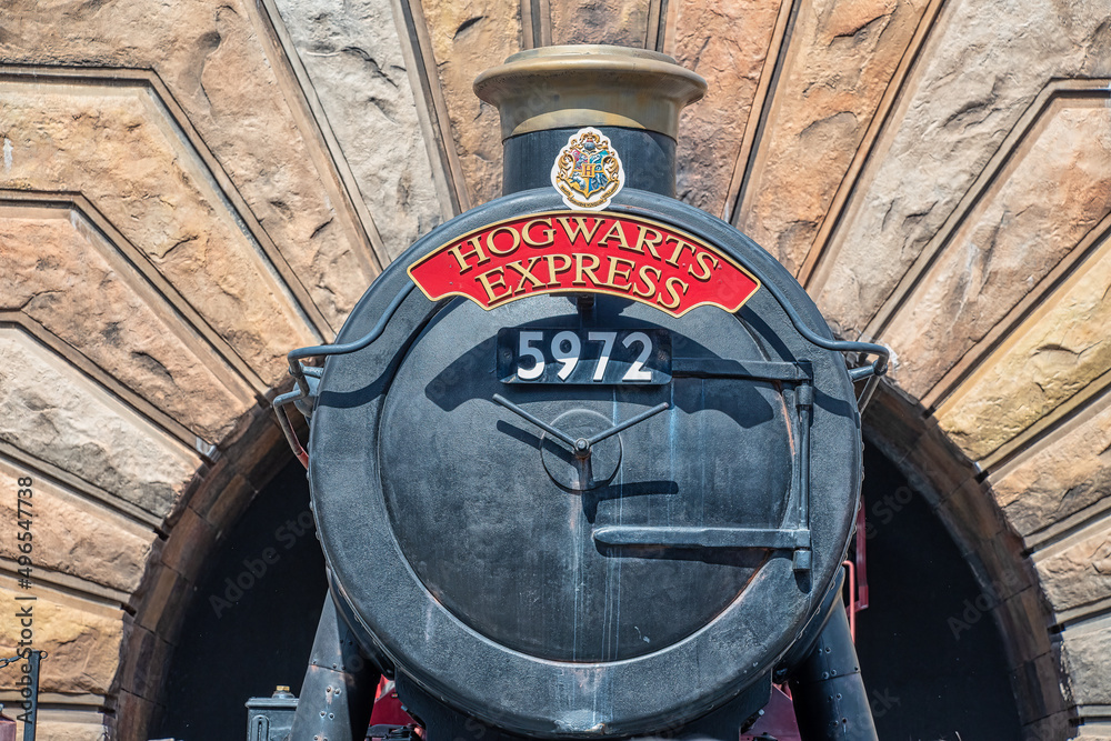 Fototapeta premium Hogwards Express steam train at Universal Studios Florida