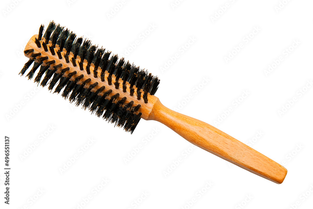 Hairbrush isolated on the white background Hairbrush isolated on the white background