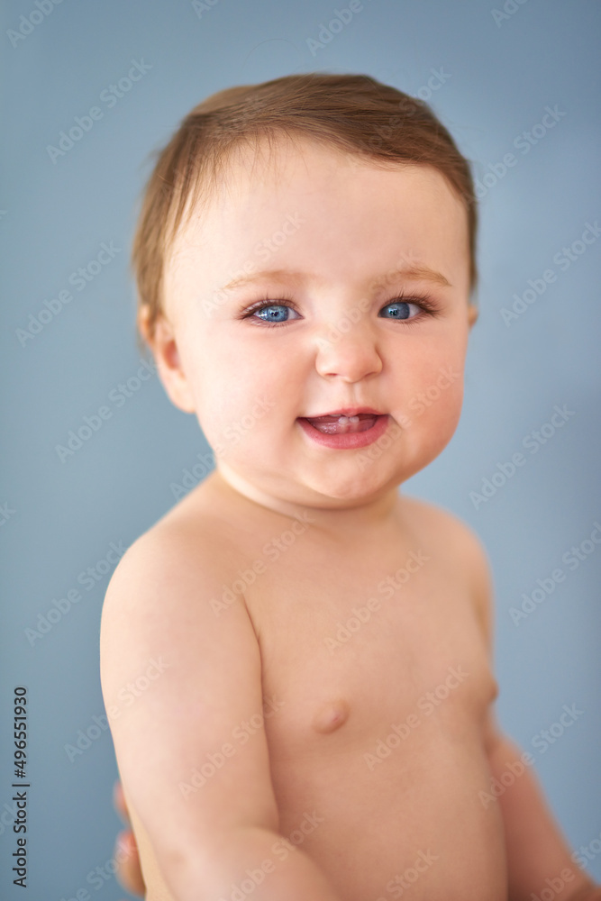 Oh so cute. Cropped portrait of an adorable baby girl. Oh so cute. Cropped portrait of an adorable baby girl.