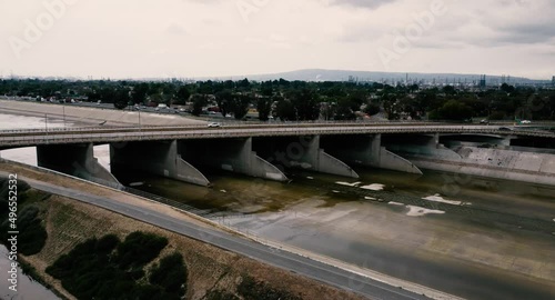 Bridge with river canal 