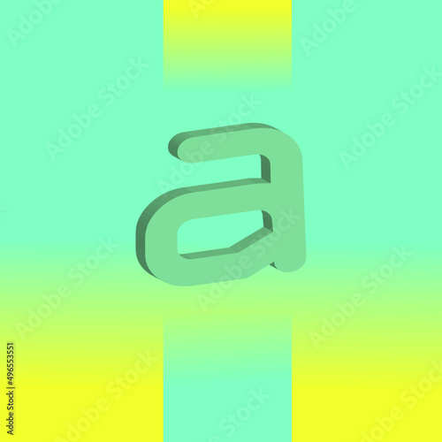 LATRA A,FONDO AMARILLO Y AZUL