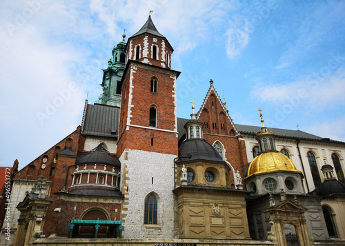 Wawel Cathedral on Wawel Hill in Krakow  Poland