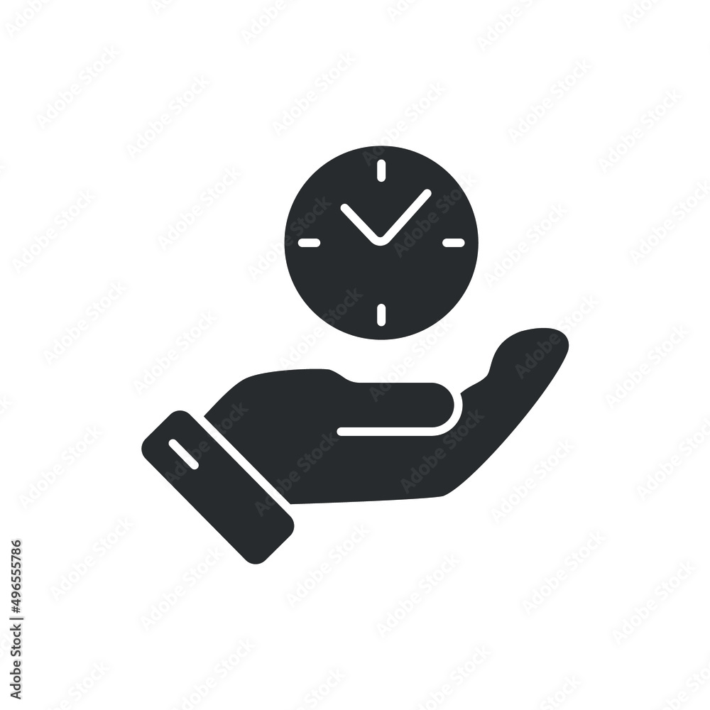 save time icons symbol elements for infographic web | Adobe