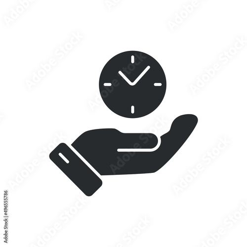 save time icons  symbol vector elements for infographic web
