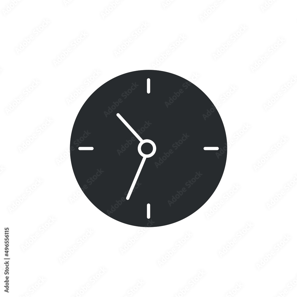 Wall clock icons symbol vector elements for infographic web Wall clock icons symbol vector elements for infographic web
