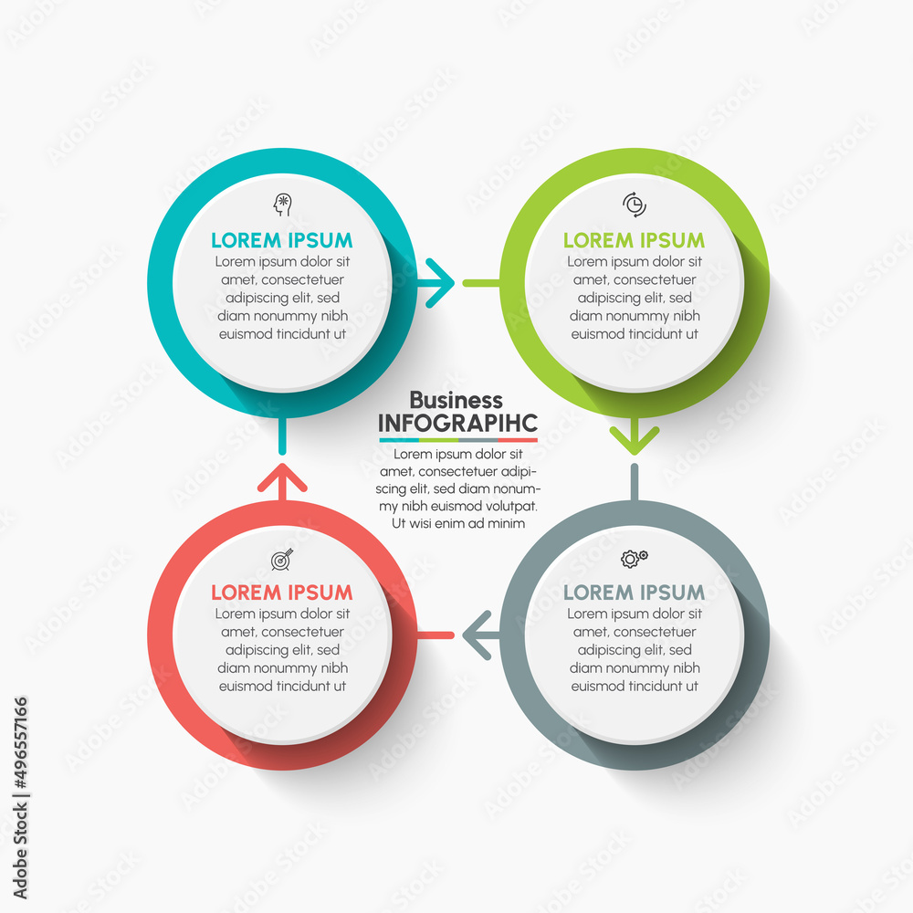 Business circle. timeline infographic icons designed for abstract background template milestone element modern diagram process technology digital marketing data presentation chart Vector Business circle. timeline infographic icons designed for abstract background template milestone element modern diagram process technology digital marketing data presentation chart Vector