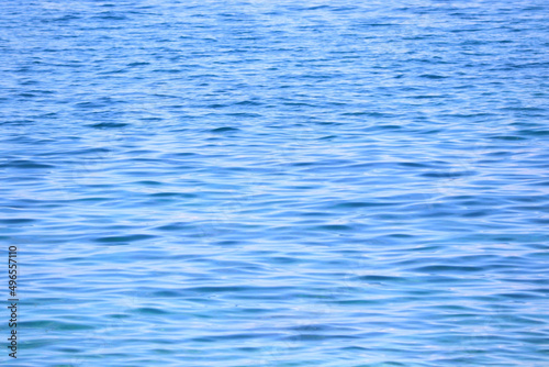blue ripped water in the sea