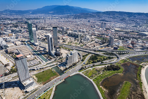 Aerial photo of izmir with drone during daytime © Suzi