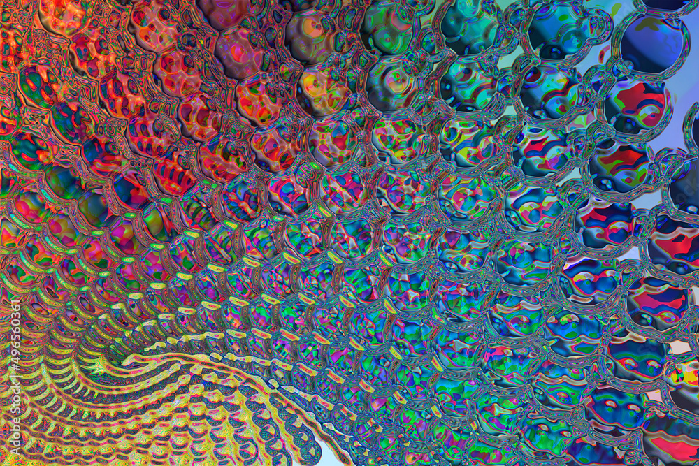 Fototapeta premium Abstract multi-colored fantasy textured background.