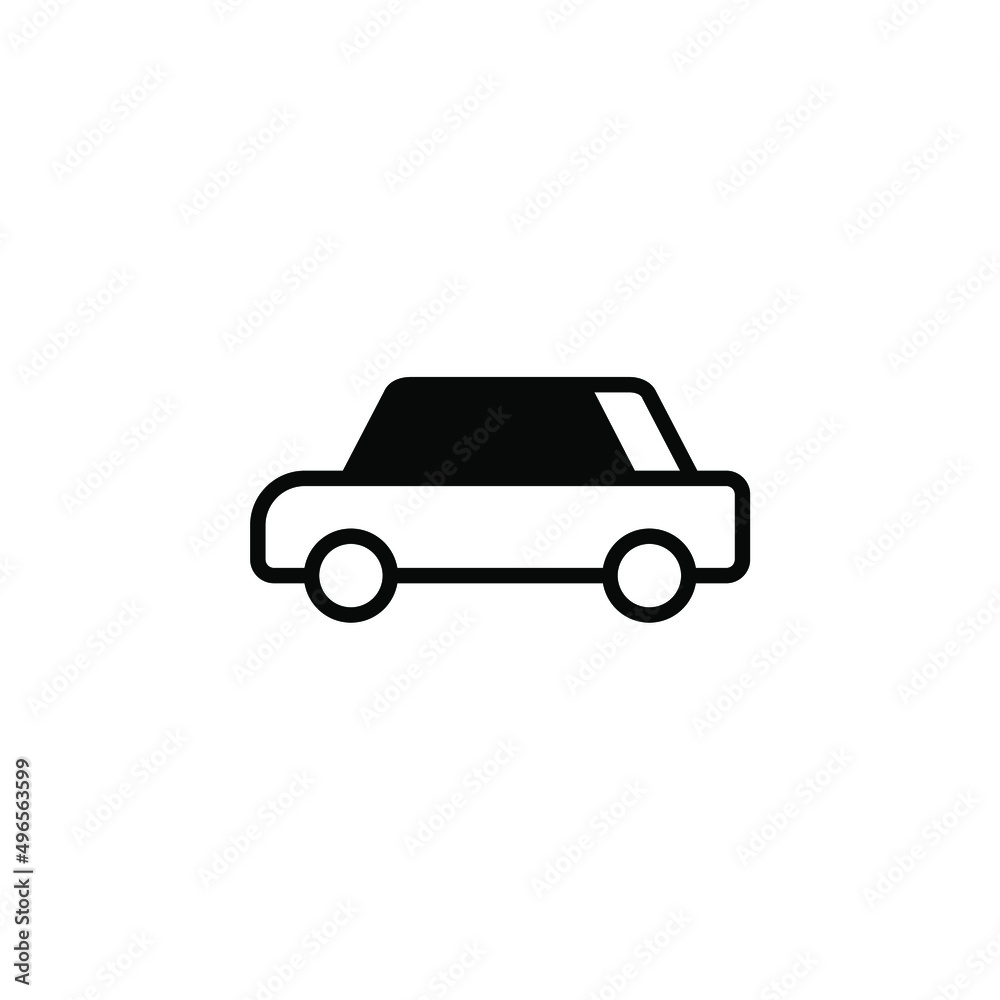 Car, Automobile, Transportation Solid Line Icon Vector Illustration Logo Template. Suitable For Many Purposes. Car, Automobile, Transportation Solid Line Icon Vector Illustration Logo Template. Suitable For Many Purposes.