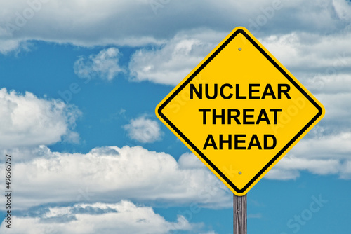 Nuclear Threat Ahead Warning Sign