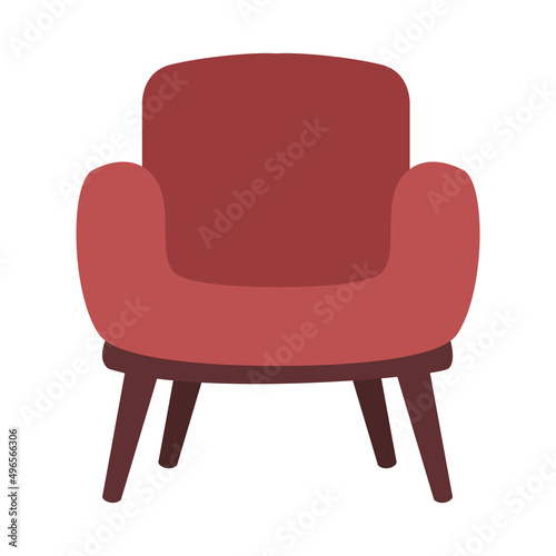 red sofa livingroom furniture