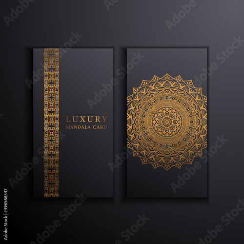premium dark mandala decoration banners card design