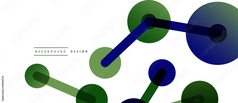 Abstract background. Round dots connected by lines. Trendy techno business template for wallpaper, banner, background or landing Abstract background. Round dots connected by lines. Trendy techno business template for wallpaper, banner, background or landing