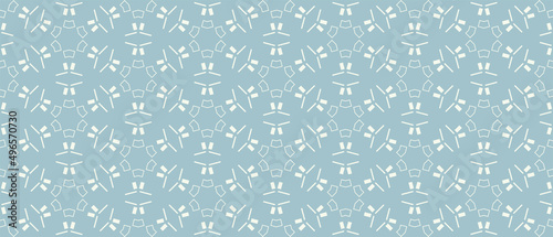 Background pattern with decorative snowflakes. Seamless pattern, texture. Vector illustration