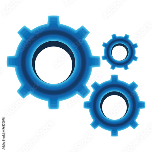 gears machine realistic technology