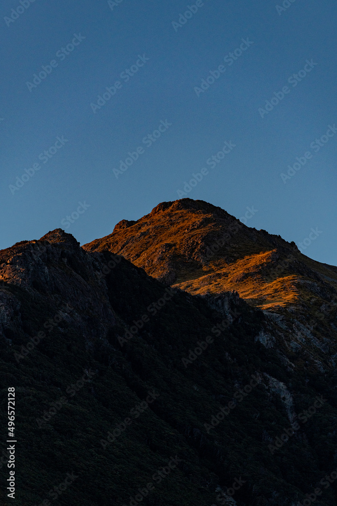 Mountain scenery in New Zealand