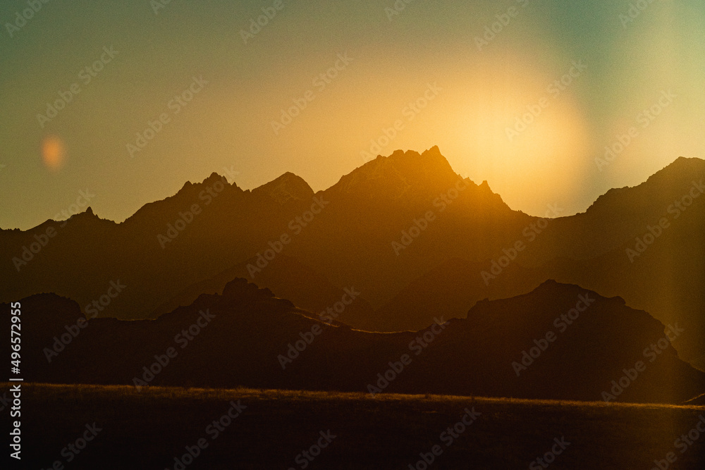 Obraz premium Sunset in the mountains