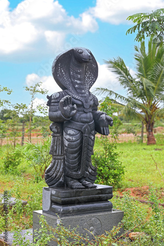 Navagraha god Rahu in indian temple photo