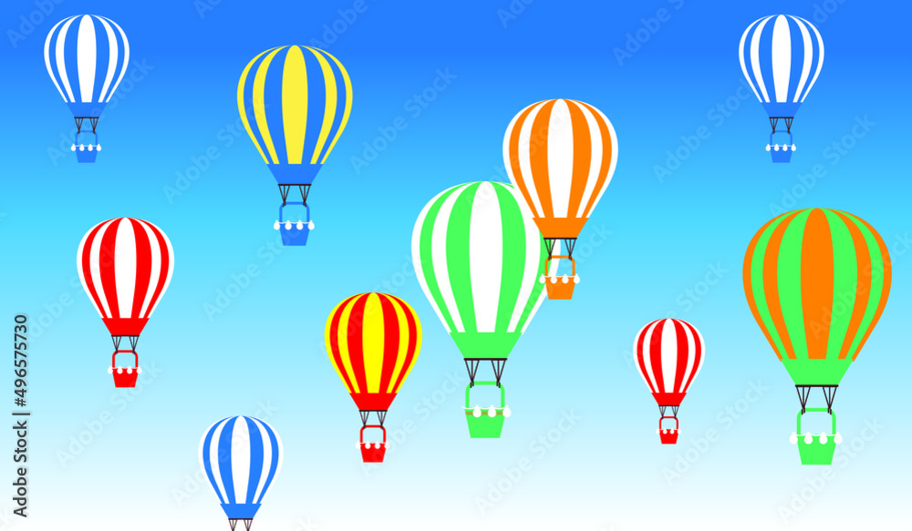 Hot air balloons. Vector illustration Hot air balloons. Vector illustration