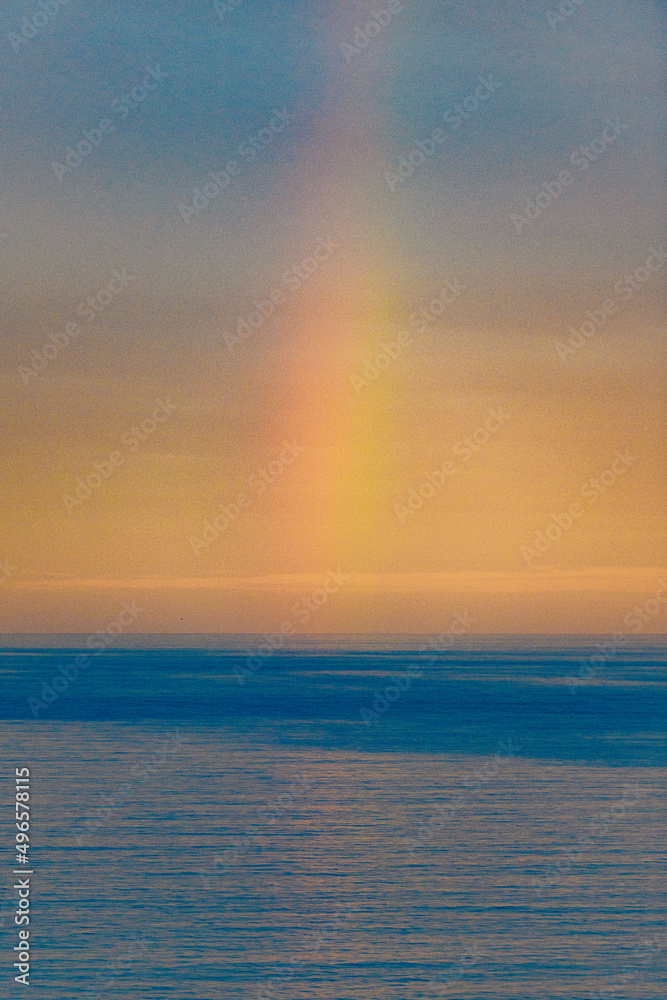 Obraz premium Rainbow over the ocean