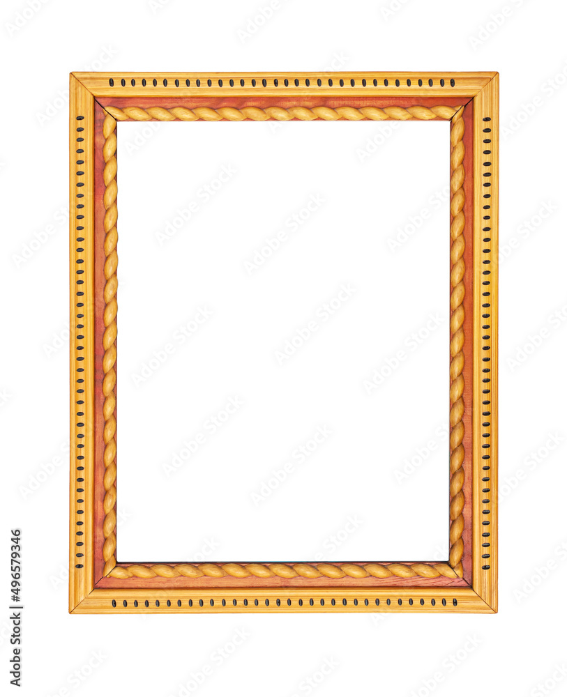 Wooden frame for photo or picture. Isolated on white. Wooden frame for photo or picture. Isolated on white.