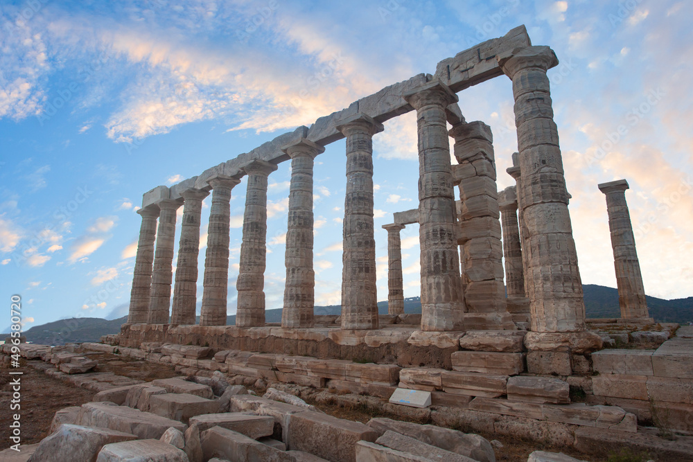 Greece, Temple of Poseidon at Cape Sounion