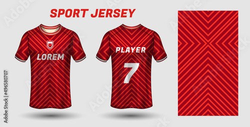 Sport jersey design template jersey mockup