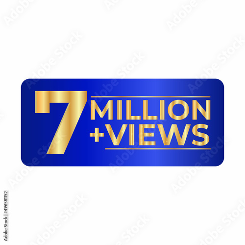 7 million followers thank you  background.background design. 7 million views.7M Views