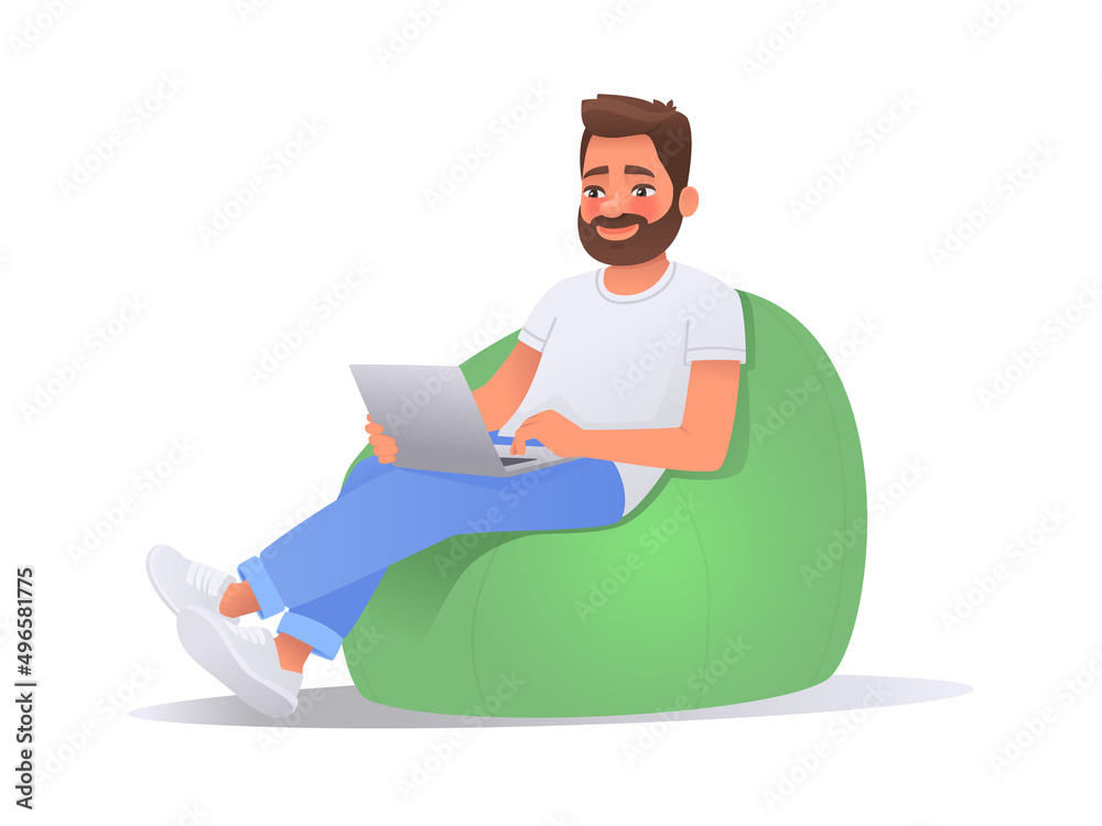 computer bean bag chair