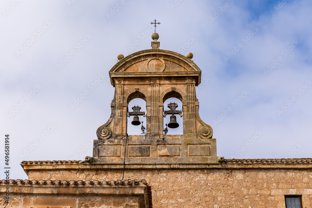 details of the buildings of the historic center of the city of Lerma in the province of Burgos, Spain
