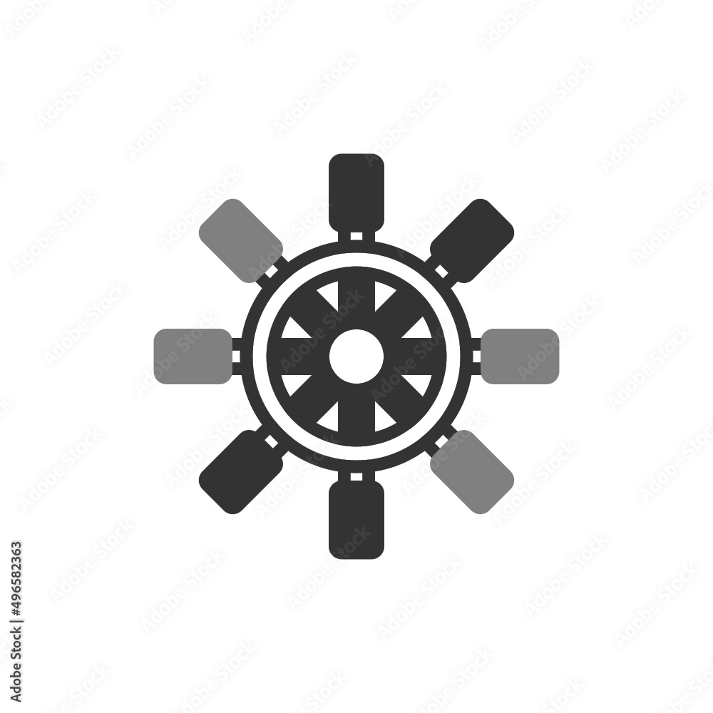 Obraz premium Rudder Icon