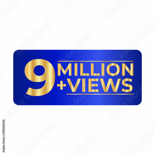 9 million followers thank you  background.background design. 9 million views.9M Views