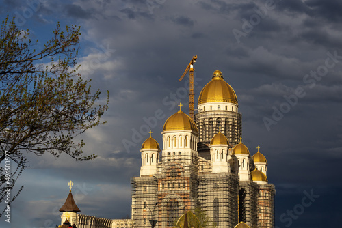 People's Salvation Cathedral, the biggest Christian orthodox cathedral under construction in Bucharest, Romania, Europe. 