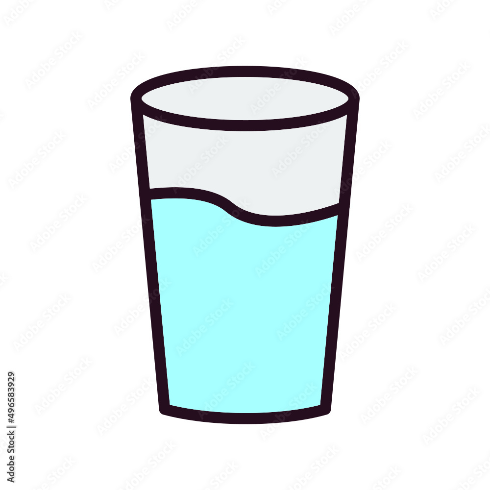 Glass Of Water Icon Glass Of Water Icon