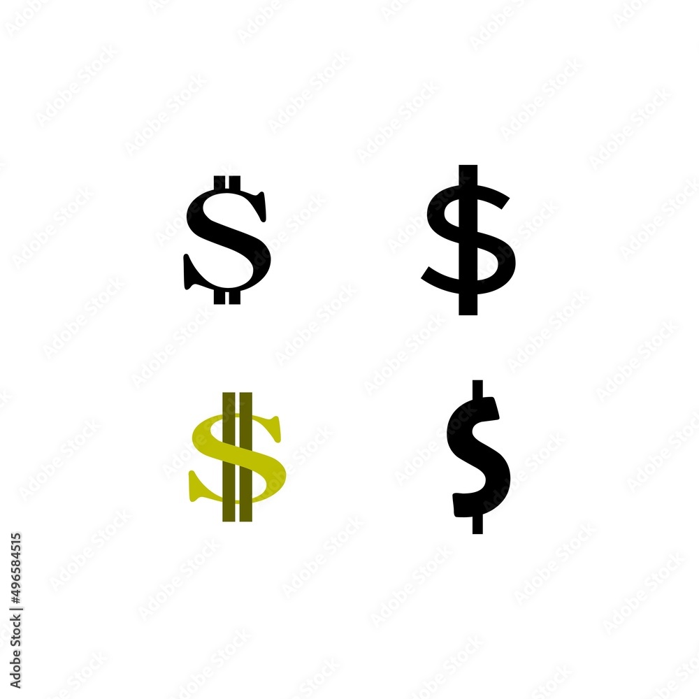 dollar symbol logo vector illustration dollar symbol logo vector illustration
