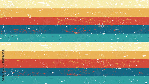 Vintage Color Background. The 70s and 80s glitch retro vibes style. Old fashion style lines. Retro vintage background. The seventies and Eighties banner or poster design. Vector Illustration editable