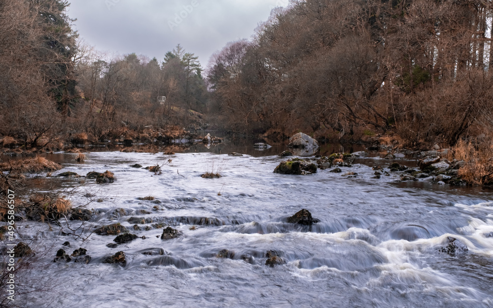 The Water of Deugh flowing through Dundeugh in Winter