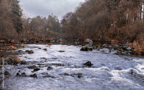 The Water of Deugh flowing through Dundeugh in Winter