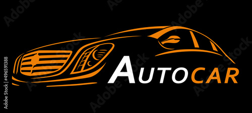 Car Logo Abstract Lines Vector. Vector illustration