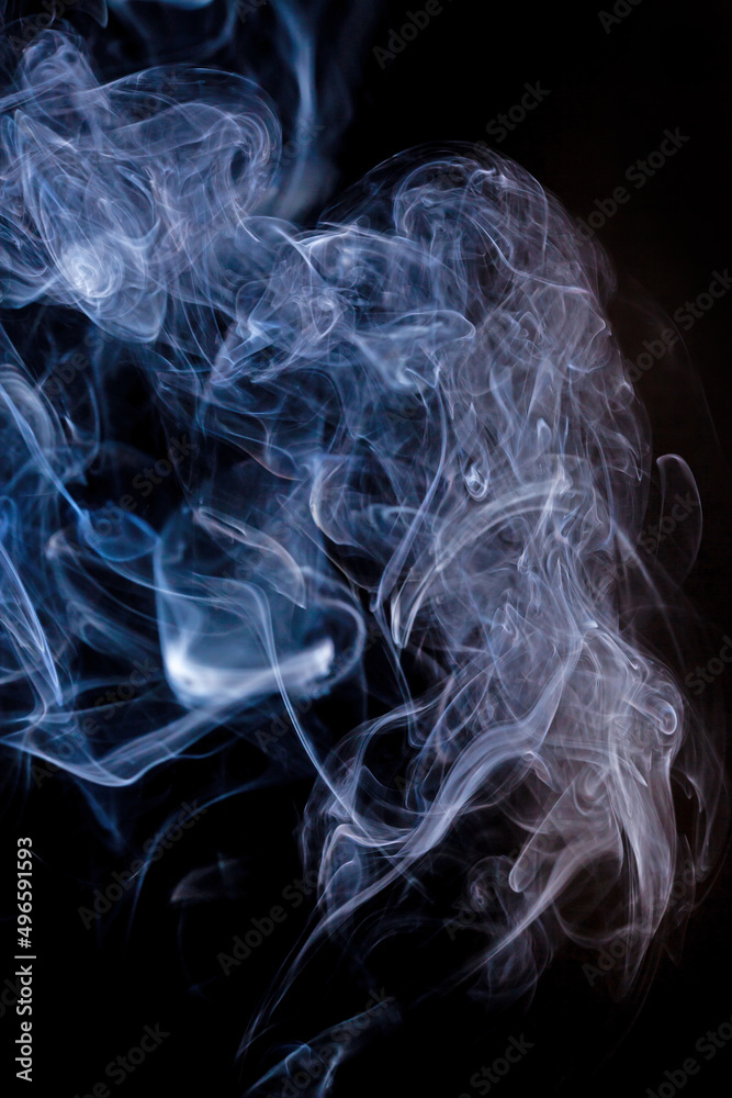 Smoke motion on black background. Smoke motion on black background.