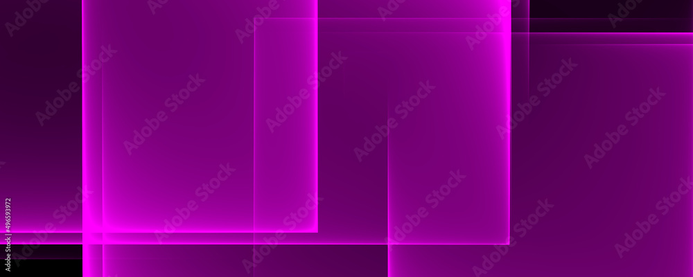 Obraz premium Abstrakter Hintergrund Banner 8K lila, Pink, Lavendel, hell, dunkel, schwarz, weiß, grau Strahl, Laser, Nebel, Streifen, Gitter, Quadrat, Verlauf