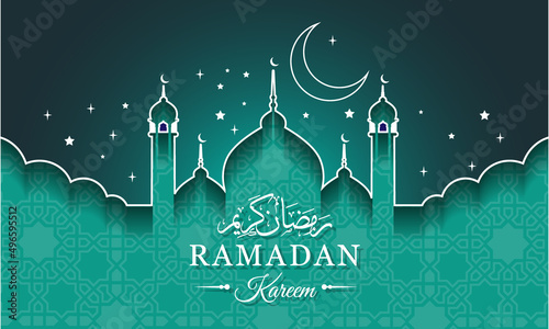Islamic Background design for Ramadan Kareem Vector Template