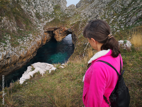 formation of the grallas, Prias, Asturias, Spain, photo