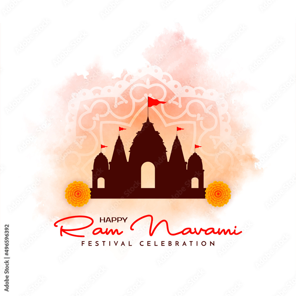 Indian Hindu cultural festival Ram Navami celebration background