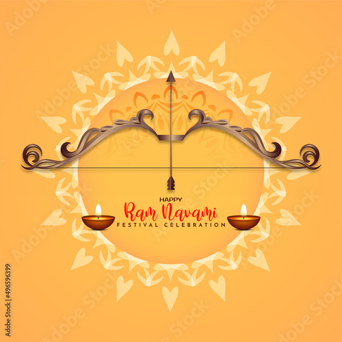 Hindu cultural festival Ram Navami celebration background