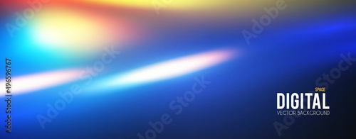 Futuristic motion light effect. Si fi abstract backgroud. Fluid color space.