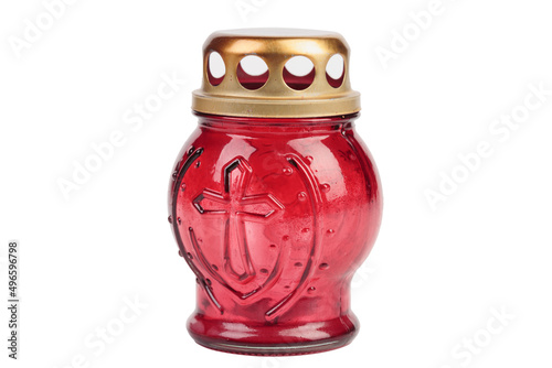 Obraz na plátně Red votive lamp for icons.